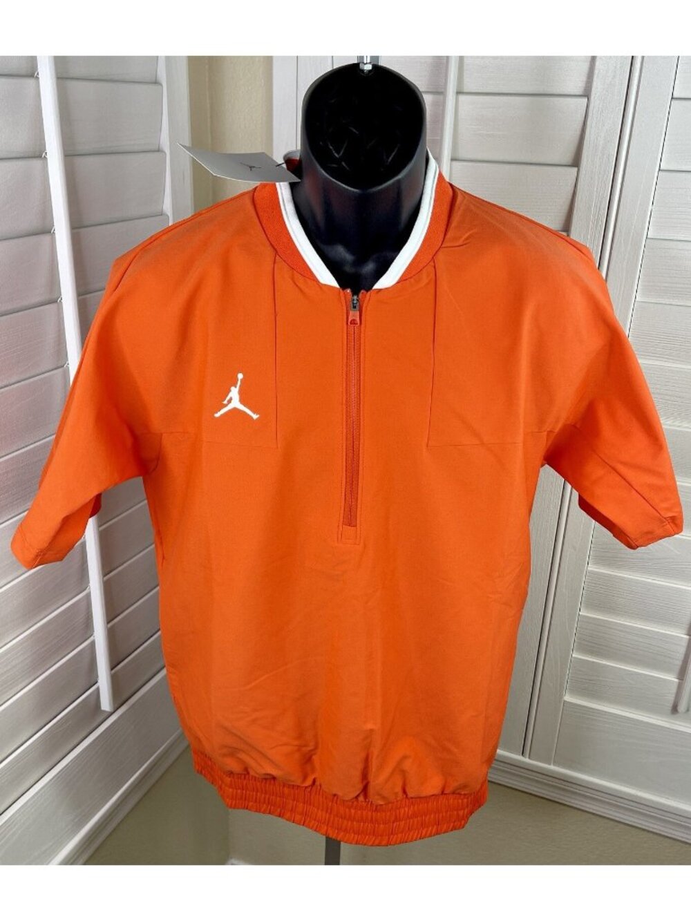 Nike Air Jordan 1/4 Zip SS Orange Training Jacket CV5858-820 - Men’s S - NWT $75